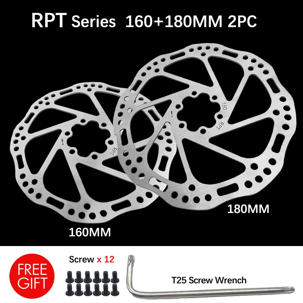 Disc Brake Rotor 140mm 160mm 180mm 203mm Centerline 6 Bolt Disk For NUTT E-bike Mountain Bike Road Bicycles Scooter - Dein Shop - dauerhaft günstig!