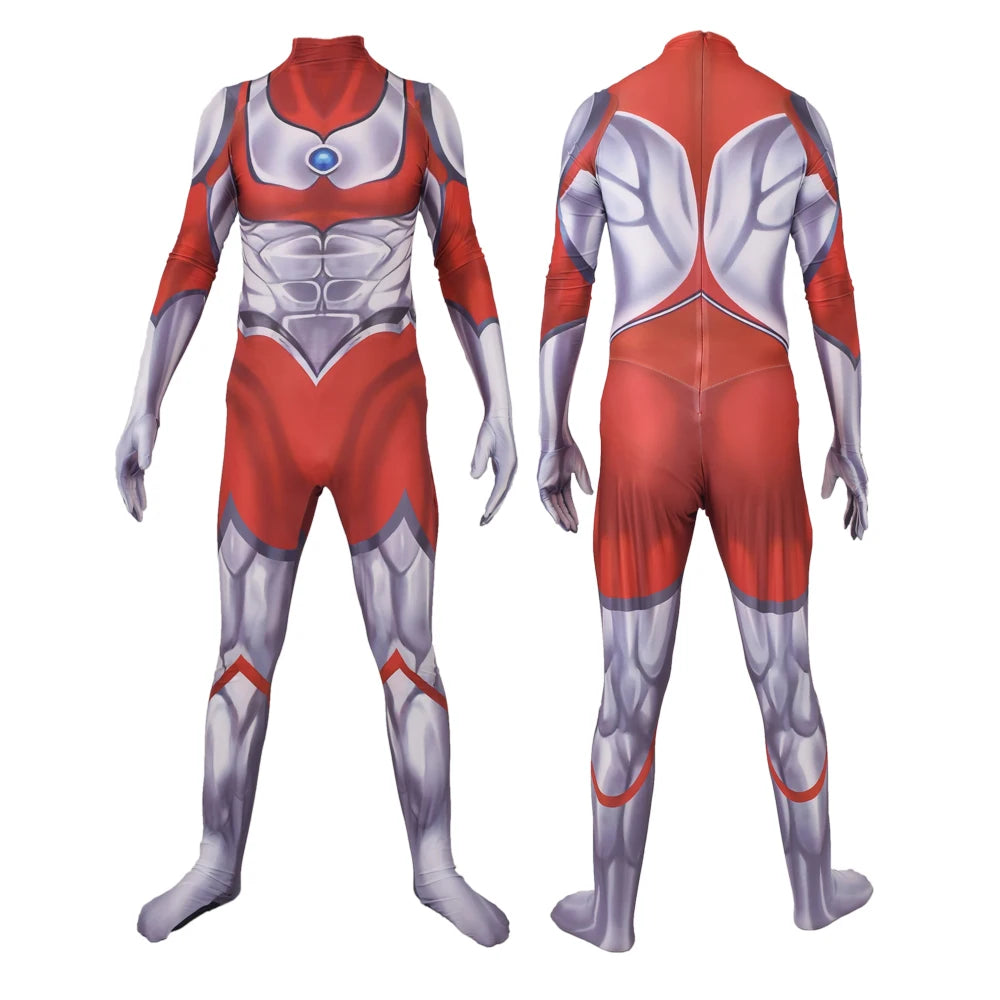 Halloween adults kids Ultraman Orb Cosplay Costume Ultraman Tiga Superhero Ultraman Orb Zentai Bodysuit Ultraman Zero Jumpsuit