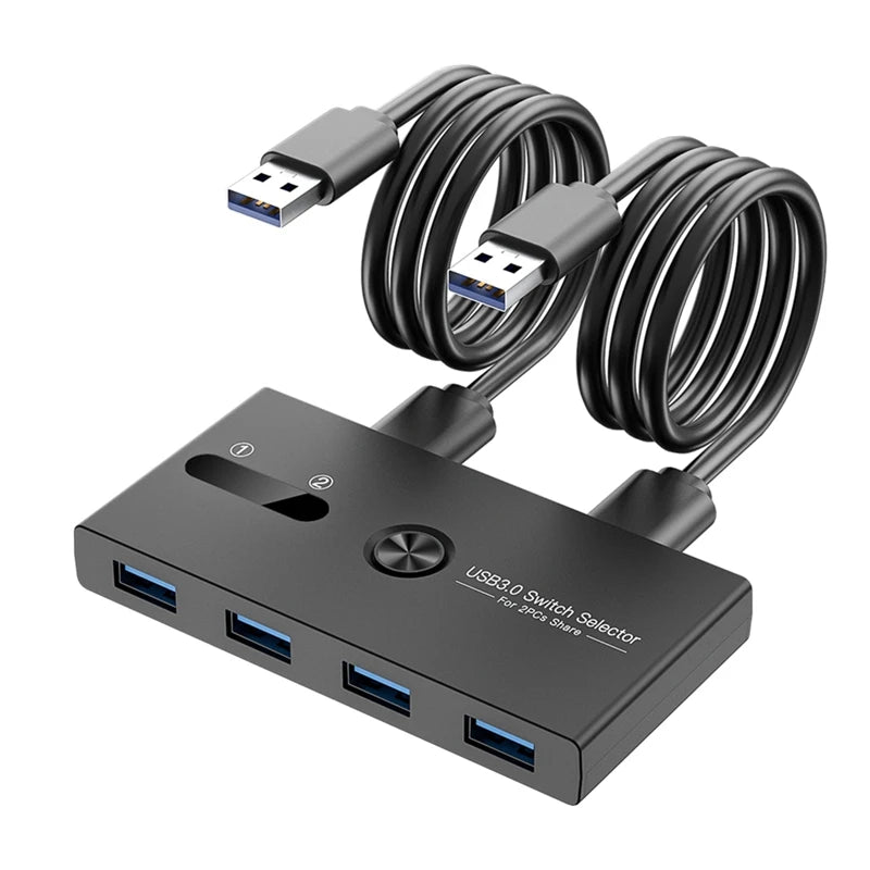 USB 3.0 KVM Docking Station: 2-in-4 Out Switch für Druckerfreigabe und Monitoranpassung - Ultimative Lösung für effizientes Multitasking - Dein Shop - dauerhaft günstig!