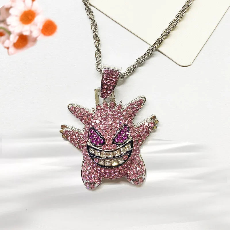 Pokemon Anime Gengar Figures Funny Lucky Charms Necklace Pendant Cartoon Dolls Jewelry Girls Toy Model Accessories Kids Gift - Dein Shop - dauerhaft günstig!