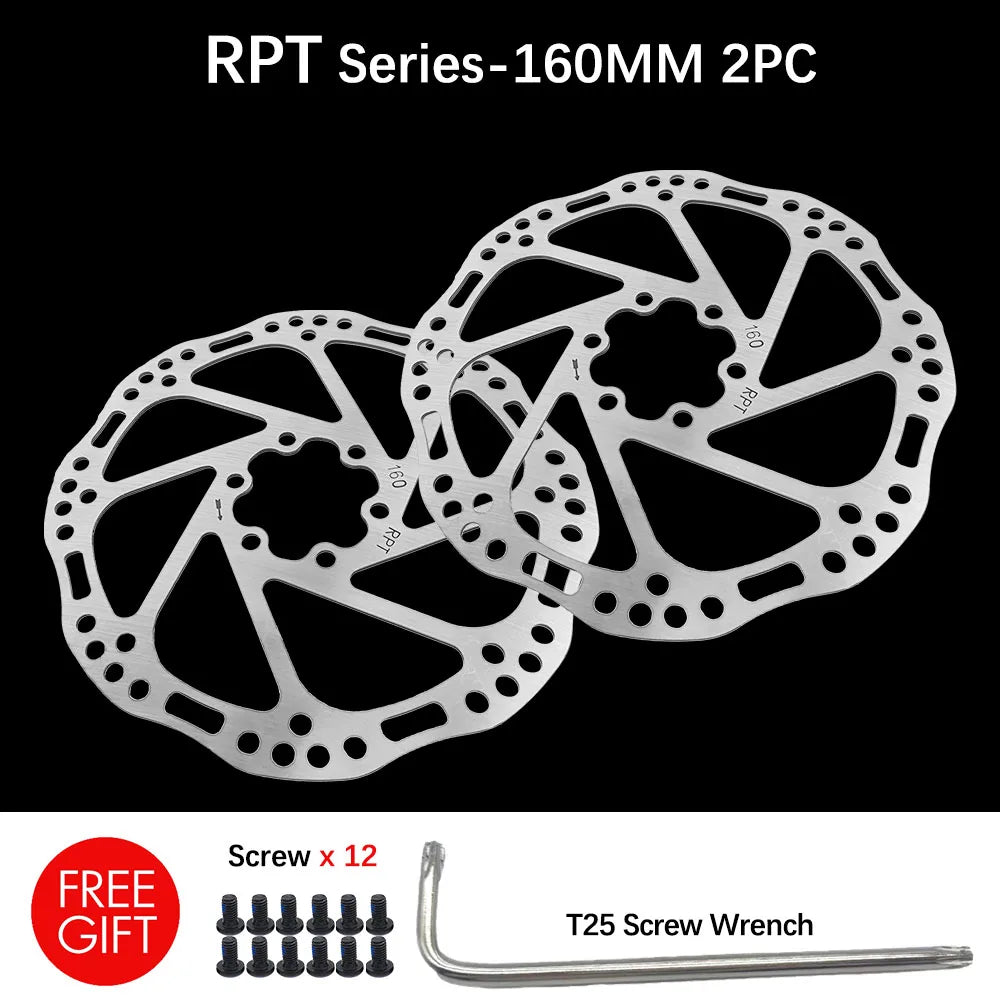 Disc Brake Rotor 140mm 160mm 180mm 203mm Centerline 6 Bolt Disk For NUTT E-bike Mountain Bike Road Bicycles Scooter - Dein Shop - dauerhaft günstig!