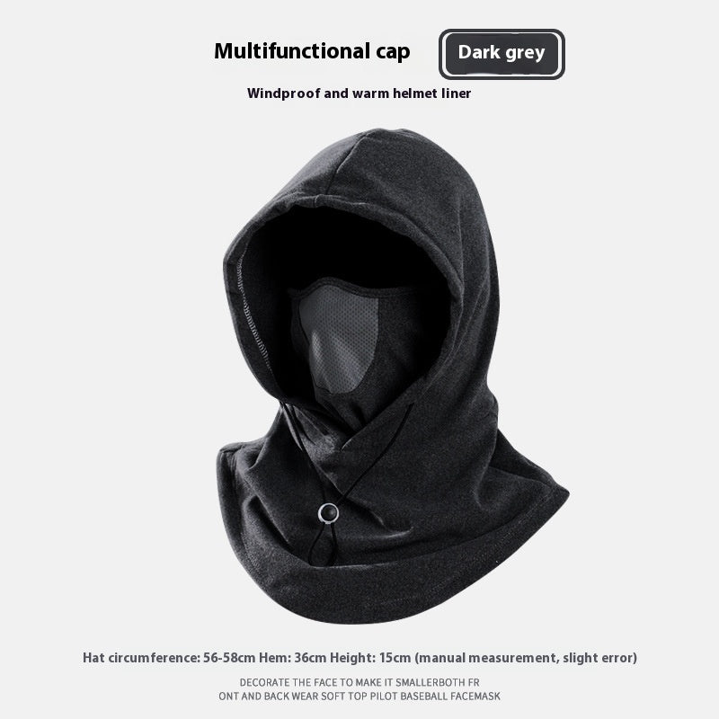 Winter Thermische Fleece Schal Ski Gesichts maske Hals wärmer Kapuze Hut Wind dicht kalt Warm Reit kappe Sport Outdoor - Dein Shop - dauerhaft günstig!