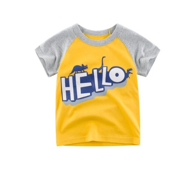 Neu im Sommer: Koreanisches Kinder T-Shirt aus Baumwolle für Jungen – Bequeme Kurzarmmode für kleine Entdecker