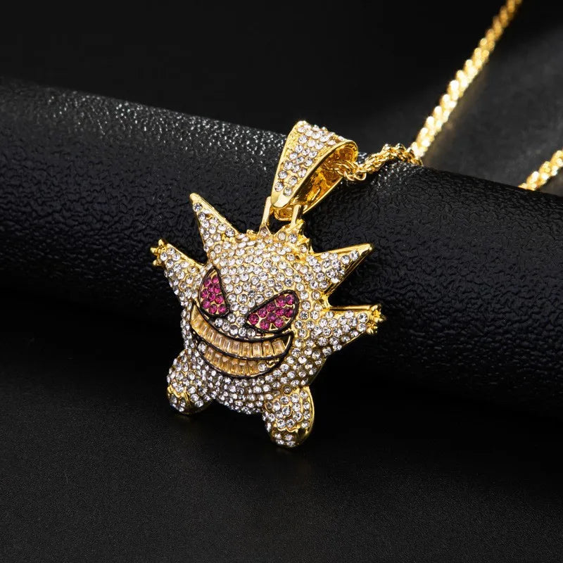 Pokemon Anime Gengar Figures Funny Lucky Charms Necklace Pendant Cartoon Dolls Jewelry Girls Toy Model Accessories Kids Gift - Dein Shop - dauerhaft günstig!