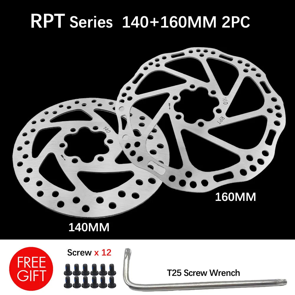 Disc Brake Rotor 140mm 160mm 180mm 203mm Centerline 6 Bolt Disk For NUTT E-bike Mountain Bike Road Bicycles Scooter - Dein Shop - dauerhaft günstig!