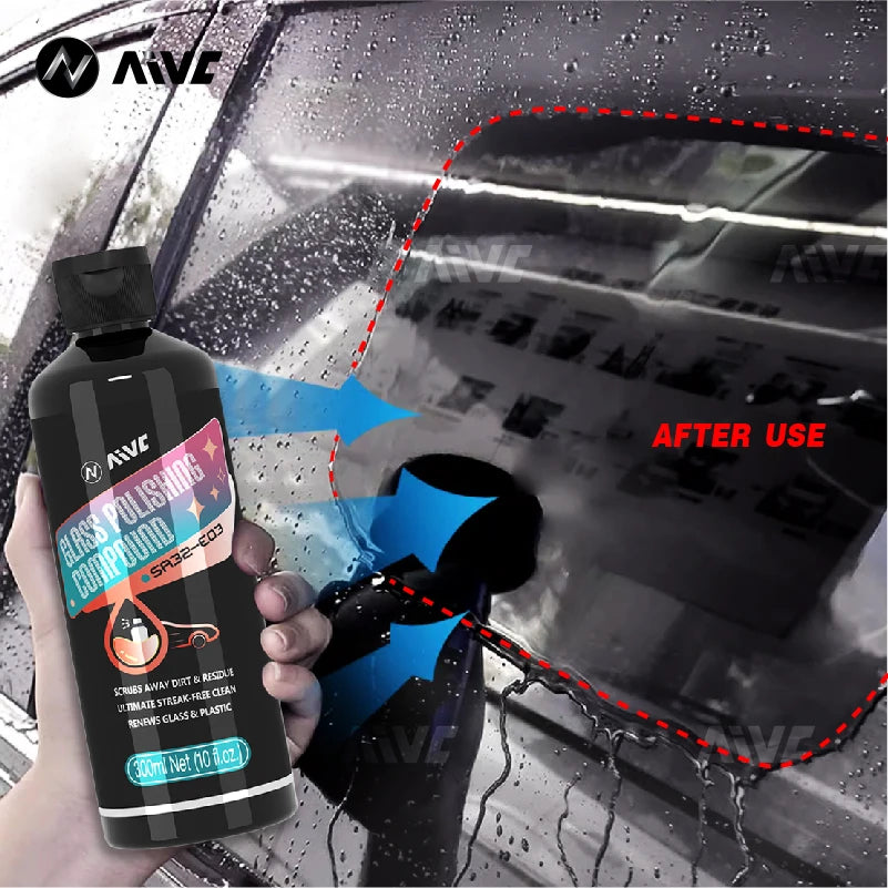 Car Glass Oil Film Remover Aivc  Glass Polishing Compound Windshield Cleaner Car Glass Polishing Clear Window Auto Detailing - Dein Shop - dauerhaft günstig!