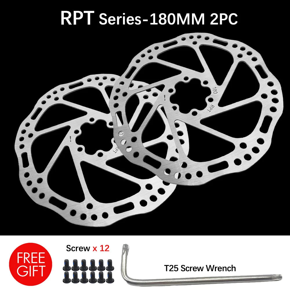 Disc Brake Rotor 140mm 160mm 180mm 203mm Centerline 6 Bolt Disk For NUTT E-bike Mountain Bike Road Bicycles Scooter - Dein Shop - dauerhaft günstig!