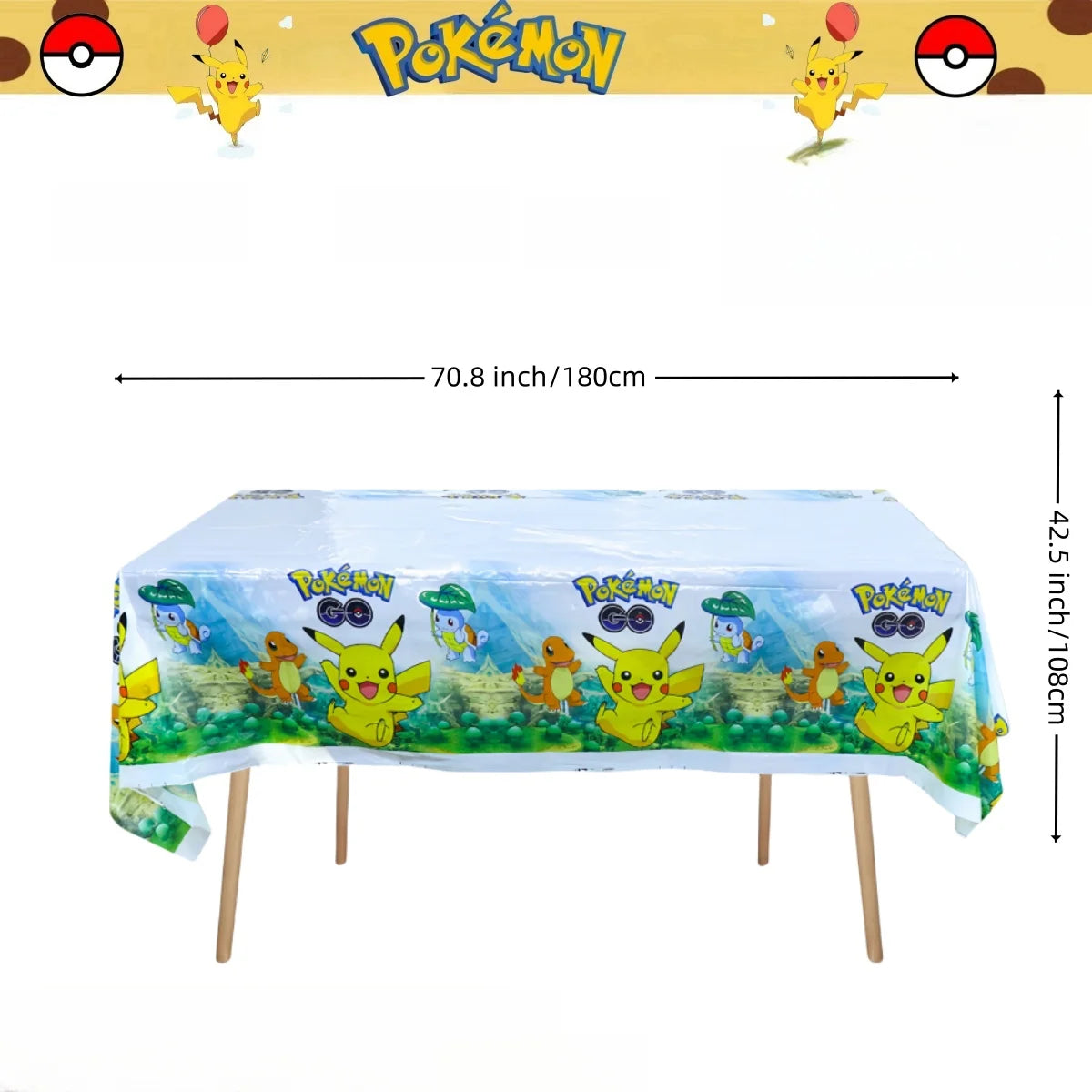 Pokémon Pikachu Tischdecke – Einweg-Partydeko für Geburtstagsfeiern und Baby-Shower – Bunte Tischdecke für Kinderfeiern, Spielzeug-Geschenk und Partybedarf - Dein Shop - dauerhaft günstig!