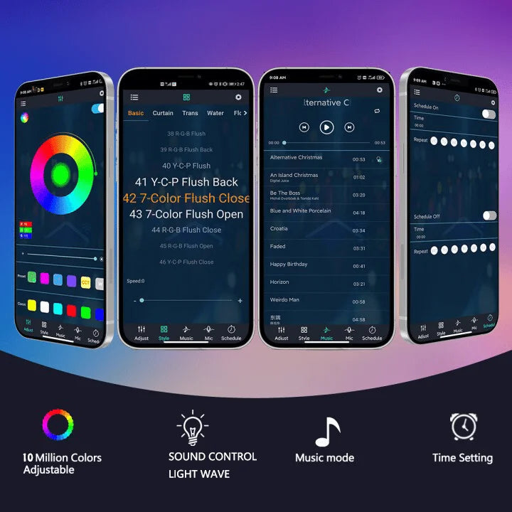RGB Feuerwerk LED Streifen - Bluetooth Smarter Neon Strip mit APP Steuerung - Dein Shop - dauerhaft günstig!