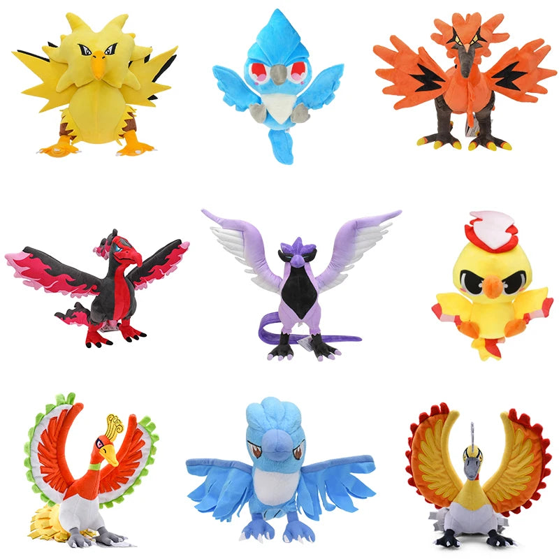 Pokémon Galarian Zapdos, Articuno und Moltres Plüschspielzeug – Ein Muss für jeden Pokémon-Fan! - Dein Shop - dauerhaft günstig!