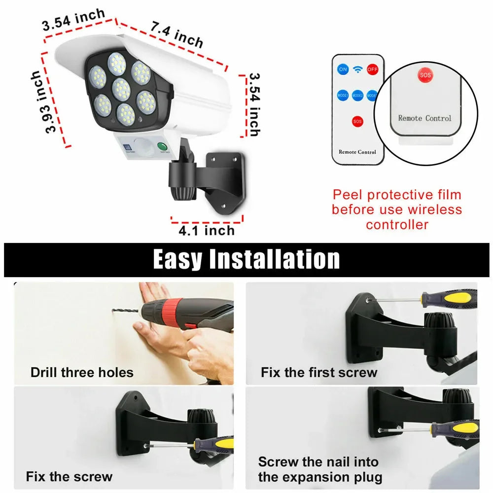 Outdoor Solar-Lampe mit Bewegungsmelder – Sicherheit und Stil für Garten und Zuhause - Dein Shop - dauerhaft günstig!