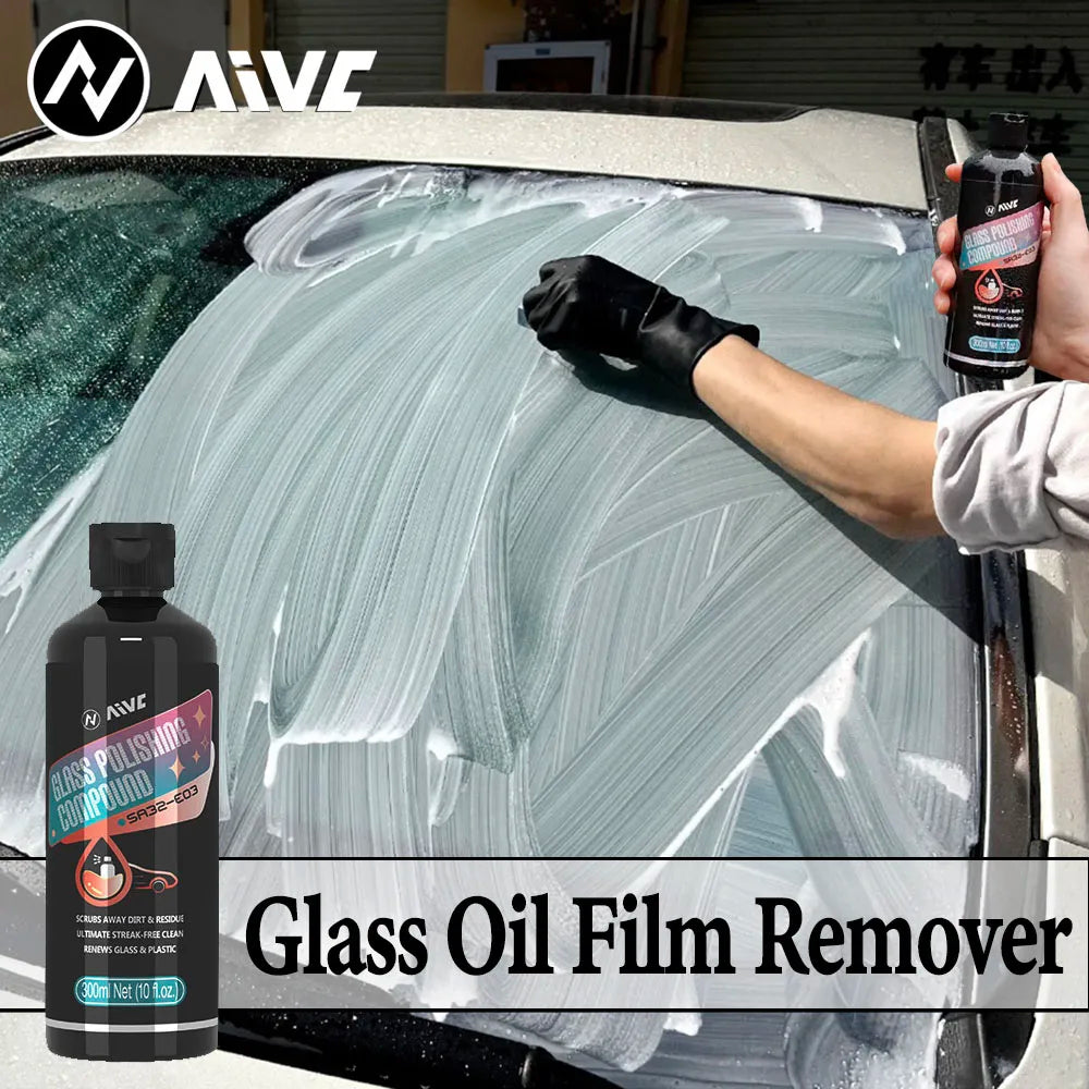 Car Glass Oil Film Remover Aivc  Glass Polishing Compound Windshield Cleaner Car Glass Polishing Clear Window Auto Detailing - Dein Shop - dauerhaft günstig!