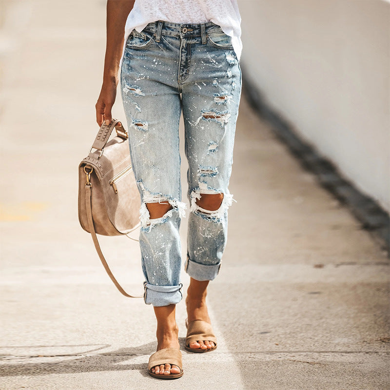 Stylische Ripped Jeans für Frauen – Mode aus Europa für Kluge Käuferinnen