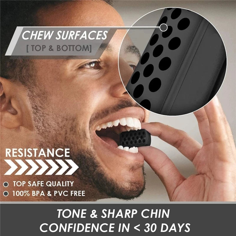 Silicone Jaw Line Exerciser Jawline Chew Ball Fitness Facial Toner Face And Neck Muscle Trainer Chin Cheek Exercise Jawliner - Dein Shop - dauerhaft günstig!