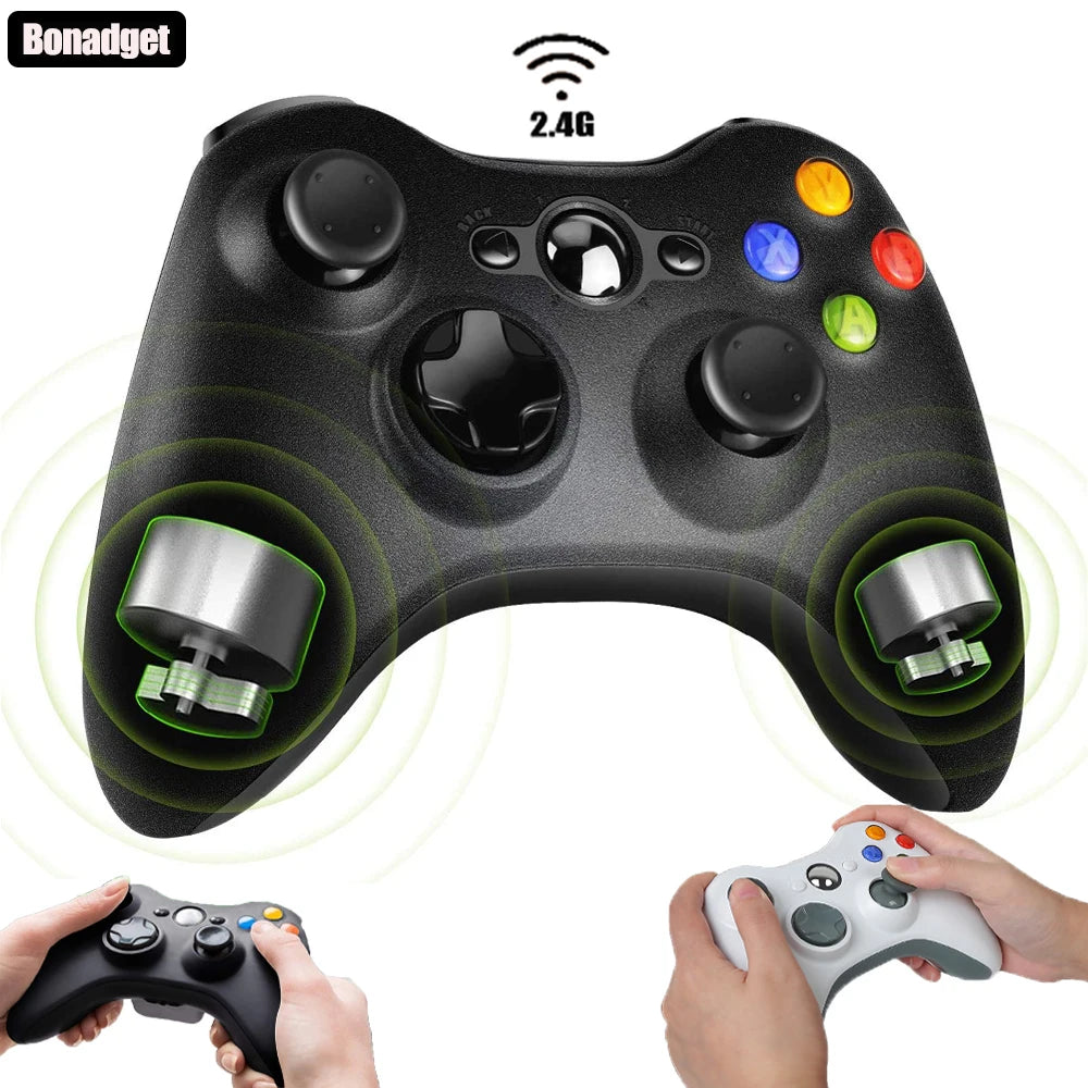 2.4G Wireless Controller für Xbox 360/360 Slim/PC Gamepad Videospiel 3D Rocker Dual Vibration Sensing Konsole Gaming Zubehör - Dein Shop - dauerhaft günstig!