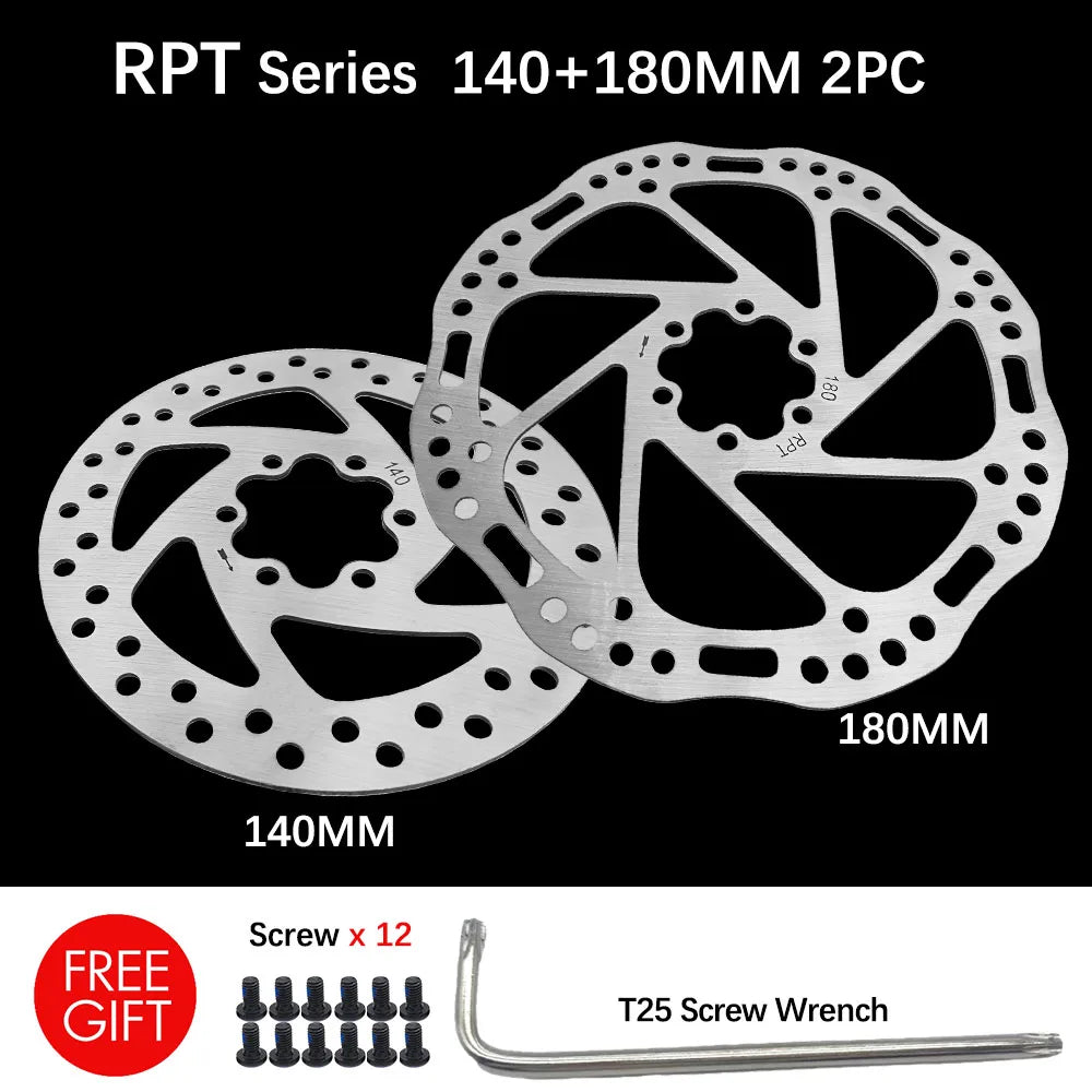 Disc Brake Rotor 140mm 160mm 180mm 203mm Centerline 6 Bolt Disk For NUTT E-bike Mountain Bike Road Bicycles Scooter - Dein Shop - dauerhaft günstig!