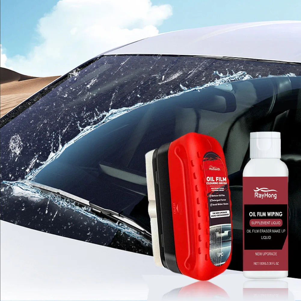 Car Glass Oil Film Remover Glass Polishing Compound Windshield Cleaner Car Glass Brush Polishing Clear Window Auto Detailing - Dein Shop - dauerhaft günstig!