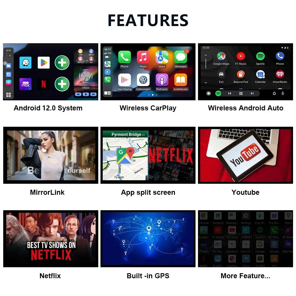 Android 13 CarPlay Smart Ai Box Android Wireless CarPlay Android Auto Adapter For Netflix For YouTube car intelligent systems - Dein Shop - dauerhaft günstig!