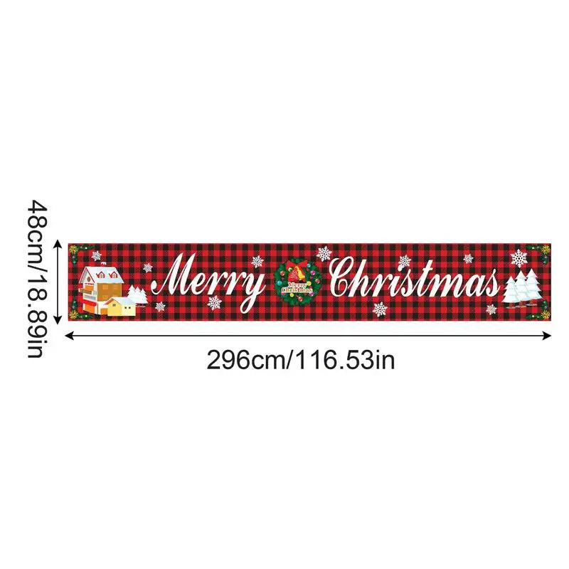 Festlicher Weihnachtszauber: Dekorativer 'Merry Christmas'-Banner für Ihren Gartenzaun - Dein Shop - dauerhaft günstig!