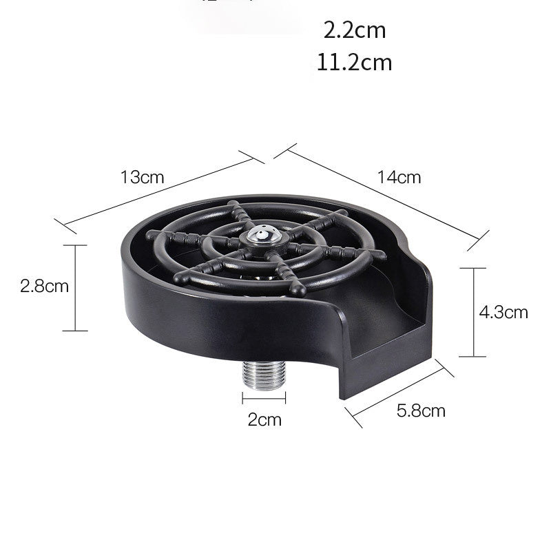 Effiziente Bar Counter Spüle mit Hochdruck-Spray und Automatischem Wasserhahn – Ideal zum Reinigen von Kaffeekannen und Tassen in der Küche