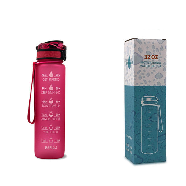 1L Tritan Wasserflasche mit Zeitmarker & Bounce Cover: Ihre ideale Motivationswasserflasche für Sport und Fitness