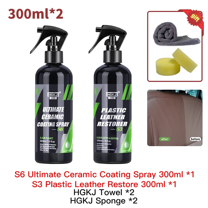 S6 Nano Ceramic Car Coating Quick Detail Spray-Extend Protection of Waxes Sealants Coatings Quick Waterless Paint Care HGKJ - Dein Shop - dauerhaft günstig!