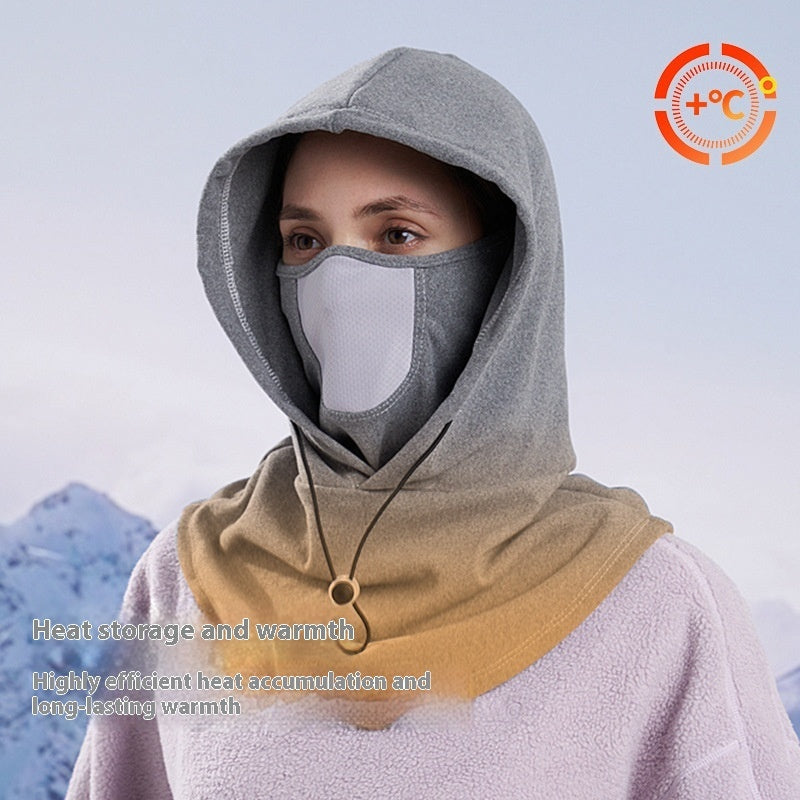 Winter Thermische Fleece Schal Ski Gesichts maske Hals wärmer Kapuze Hut Wind dicht kalt Warm Reit kappe Sport Outdoor - Dein Shop - dauerhaft günstig!