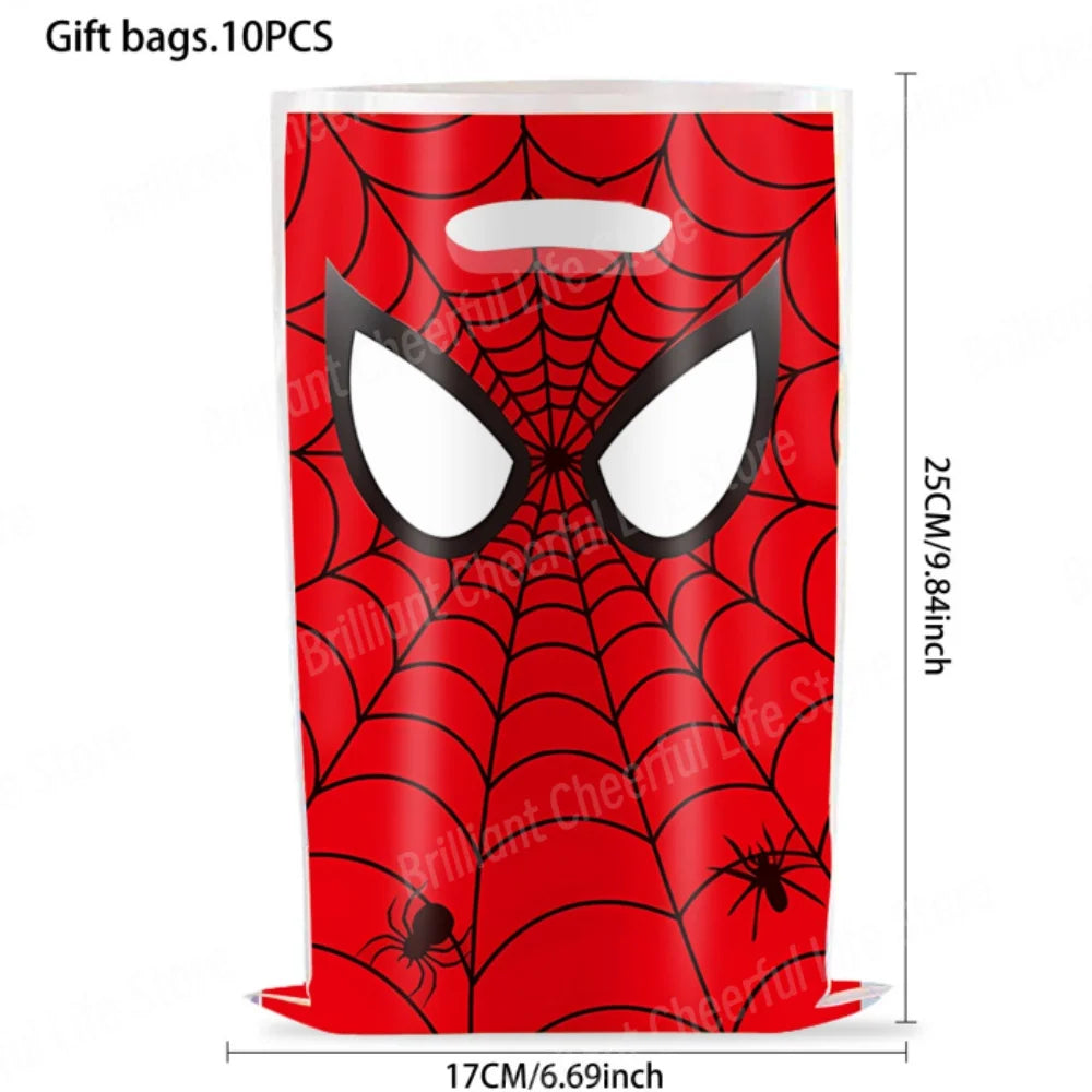 SpiderMan Birthday Decorations Superhero Disposable Tableware Banner Balloons Kids Boys Baby Shower Spider Party Event Supplies - Dein Shop - dauerhaft günstig!