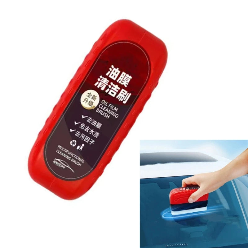 Oil Film Removal Brush Multipurpose Car Glass Cleaner Oil Film & Stains Cleaning Brush For Windshield & Side Window - Dein Shop - dauerhaft günstig!