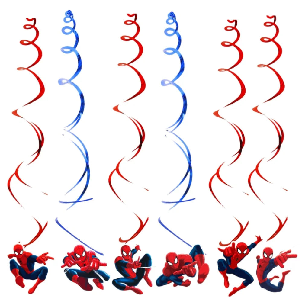 SpiderMan Birthday Decorations Superhero Disposable Tableware Banner Balloons Kids Boys Baby Shower Spider Party Event Supplies - Dein Shop - dauerhaft günstig!