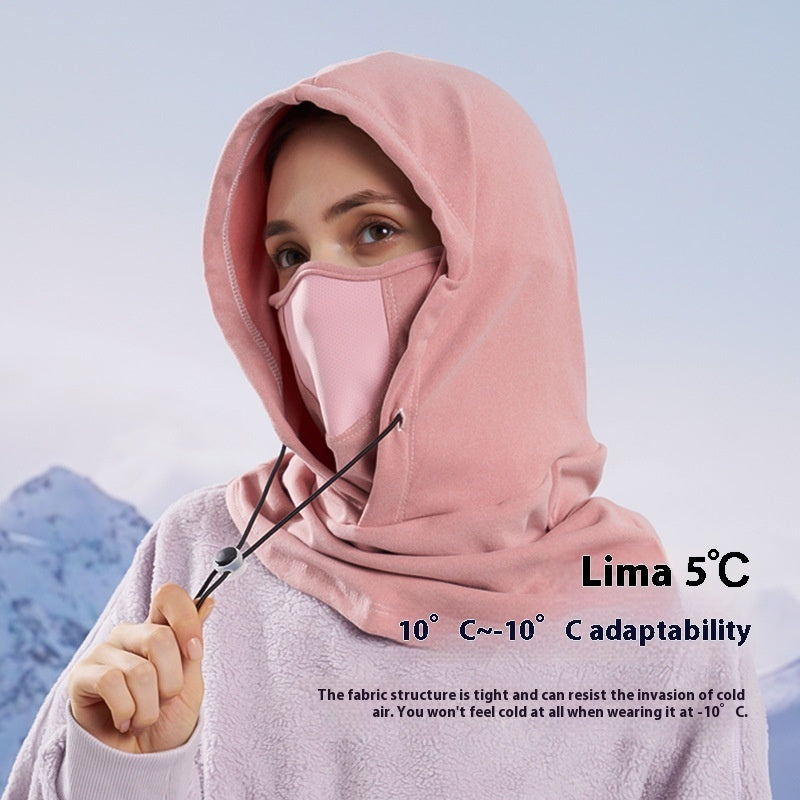 Winter Thermische Fleece Schal Ski Gesichts maske Hals wärmer Kapuze Hut Wind dicht kalt Warm Reit kappe Sport Outdoor - Dein Shop - dauerhaft günstig!