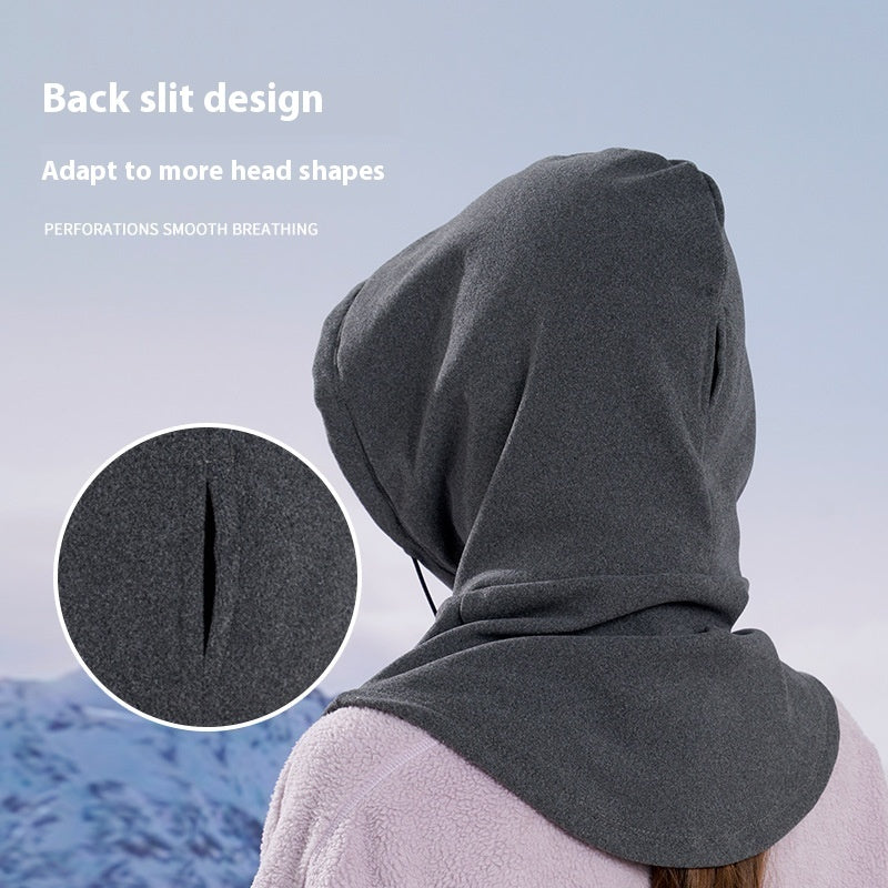 Winter Thermische Fleece Schal Ski Gesichts maske Hals wärmer Kapuze Hut Wind dicht kalt Warm Reit kappe Sport Outdoor - Dein Shop - dauerhaft günstig!