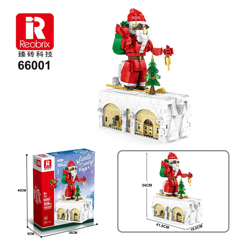 1039PCS Christmas Series Modellbau-Blocks für Santa Claus – Die perfekte Geschenkidee für die Feiertage - Dein Shop - dauerhaft günstig!