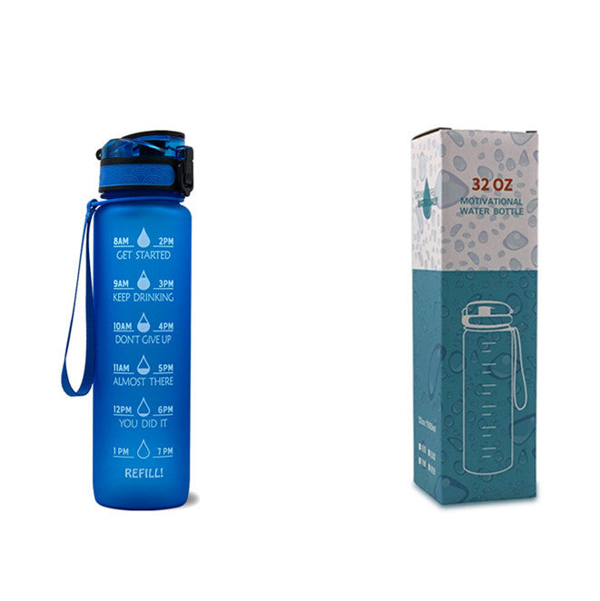 1L Tritan Wasserflasche mit Zeitmarker & Bounce Cover: Ihre ideale Motivationswasserflasche für Sport und Fitness