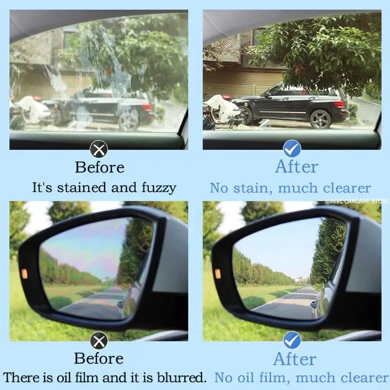 Car Glass Oil Film Remover Aivc  Glass Polishing Compound Windshield Cleaner Car Glass Polishing Clear Window Auto Detailing - Dein Shop - dauerhaft günstig!