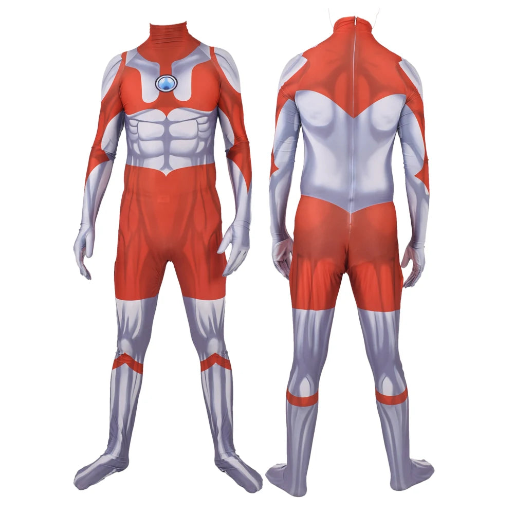 Halloween adults kids Ultraman Orb Cosplay Costume Ultraman Tiga Superhero Ultraman Orb Zentai Bodysuit Ultraman Zero Jumpsuit