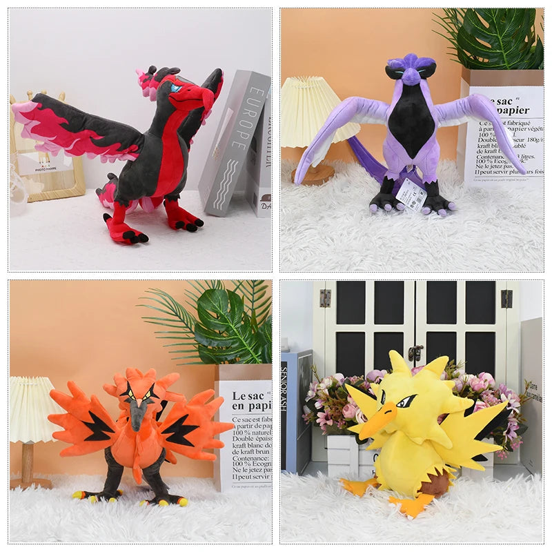 Pokémon Galarian Zapdos, Articuno und Moltres Plüschspielzeug – Ein Muss für jeden Pokémon-Fan! - Dein Shop - dauerhaft günstig!