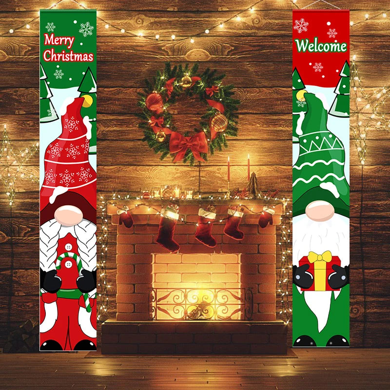 Festlicher Weihnachts-Nussknacker Banner: Stilvolle Außendekoration für Tür, Garten und Innenräume – Perfekt für die Feiertage! - Dein Shop - dauerhaft günstig!