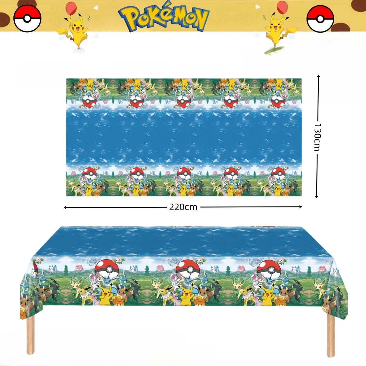 Pokémon Pikachu Tischdecke – Einweg-Partydeko für Geburtstagsfeiern und Baby-Shower – Bunte Tischdecke für Kinderfeiern, Spielzeug-Geschenk und Partybedarf - Dein Shop - dauerhaft günstig!