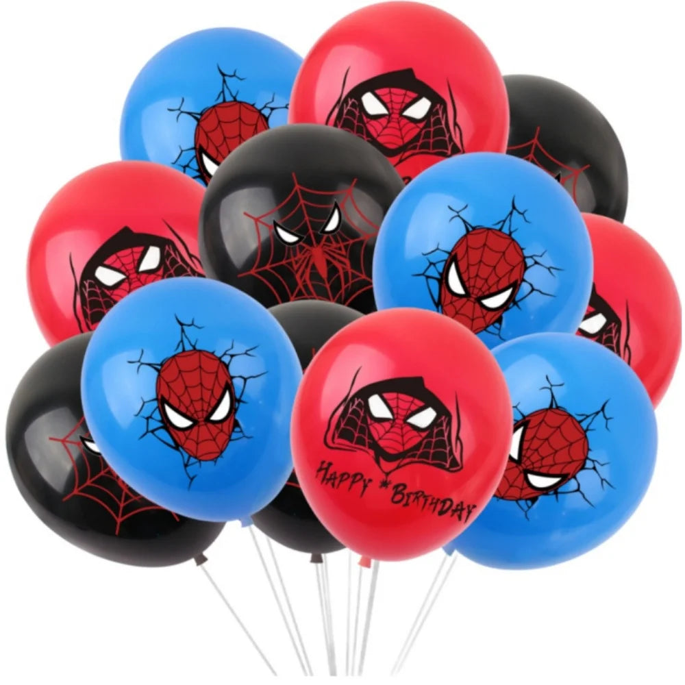 SpiderMan Birthday Decorations Superhero Disposable Tableware Banner Balloons Kids Boys Baby Shower Spider Party Event Supplies - Dein Shop - dauerhaft günstig!