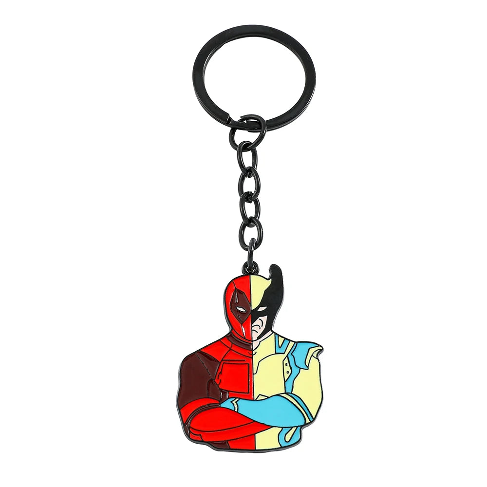 2pcs Marvel Film Deadpool & Wolverine Halskette beste Freunde Set Split Herz zusammenpassende Anhänger Schlüsselanhänger für Fans Zubehör Geschenk - Dein Shop - dauerhaft günstig!