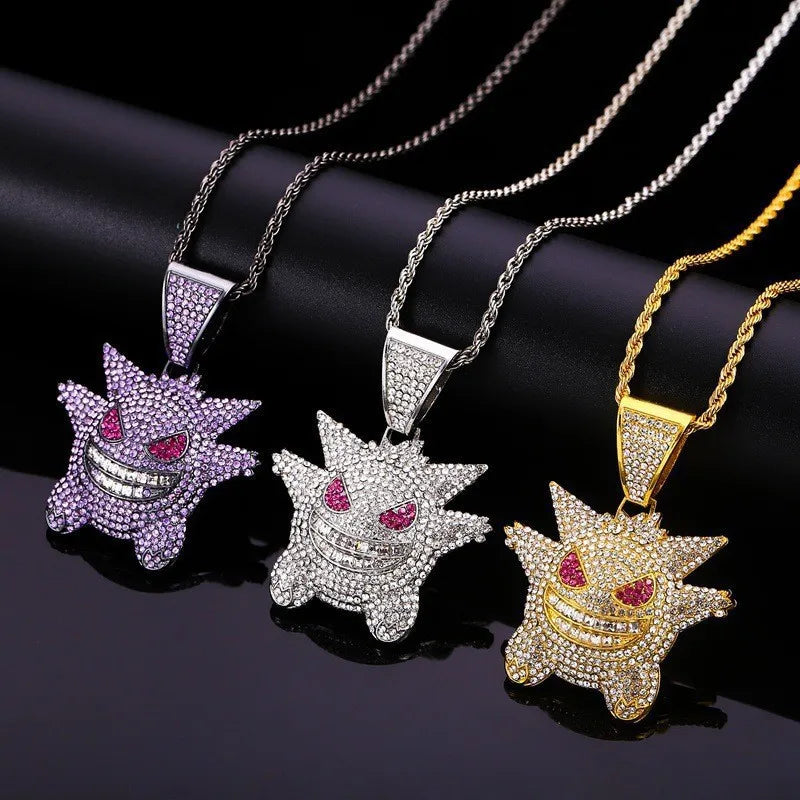 Pokemon Anime Gengar Figures Funny Lucky Charms Necklace Pendant Cartoon Dolls Jewelry Girls Toy Model Accessories Kids Gift - Dein Shop - dauerhaft günstig!