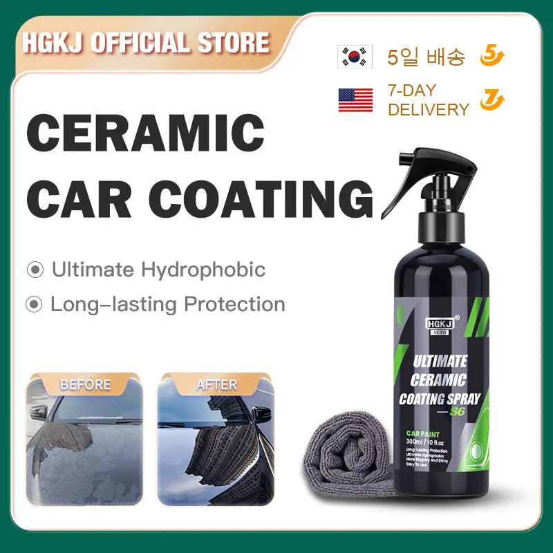 S6 Nano Ceramic Car Coating Quick Detail Spray-Extend Protection of Waxes Sealants Coatings Quick Waterless Paint Care HGKJ - Dein Shop - dauerhaft günstig!