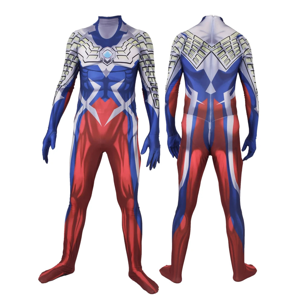 Halloween adults kids Ultraman Orb Cosplay Costume Ultraman Tiga Superhero Ultraman Orb Zentai Bodysuit Ultraman Zero Jumpsuit