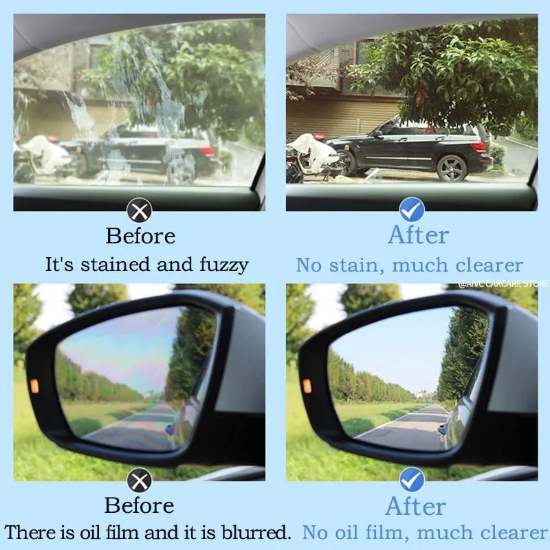 Car Glass Oil Film Remover Paste Aivc Auto Windshield Water Spot Stain Removal Window Polish Cleaner Waterproof Car Detailing - Dein Shop - dauerhaft günstig!